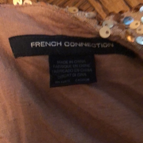 Sequined French Connection dress was Worn good condition one size Fits US 8/10 - Picture 8 of 12